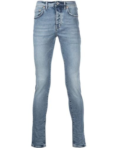 Purple Brand Jeans Mens Slim Fit Low Rise Dark Blue $275 Size 32/32
