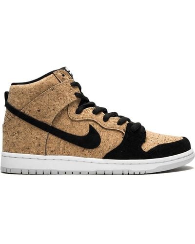 Nike Dunk High Premium Sb "cork" Sneakers - Brown