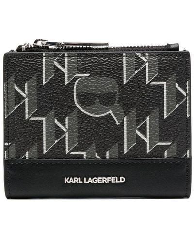 Karl Lagerfeld K/ikonik 2.0 Bifold Wallet - Black