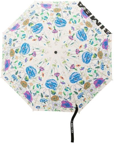 Bimba Y Lola Regenschirm mit Blumen-Print - Blau