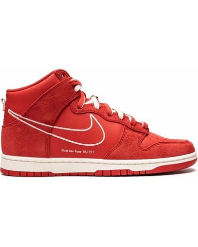 Nike Dunk Hi Se "first Use" Sneakers - Red