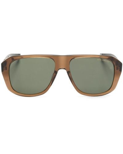 Dita Eyewear Translucent Pilot-frame Sunglasses - Grey