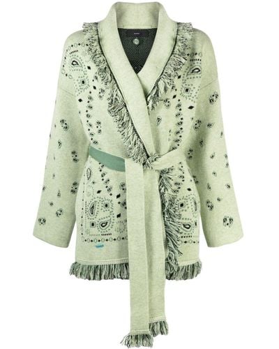 Alanui | Cardigan Bandana Jacquard | female | VERDE | S