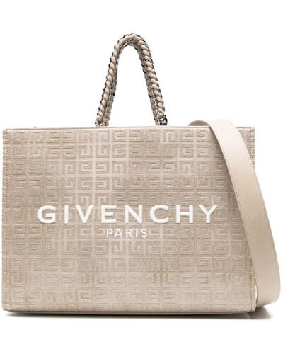 Givenchy Medium G-tote Canvas Bag - Natural