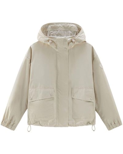 Woolrich Water-repellent Hooded Jacket - White