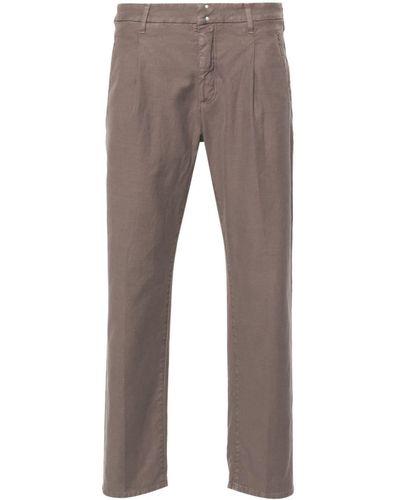 Incotex Twill Tapered Trousers - Grey