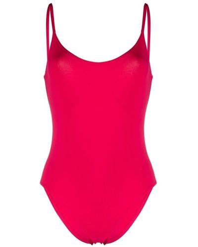 Eres Low-back One-piece Swimsuit - Pink