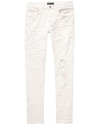 Purple Brand Ripped-detail Skinny Jeans - White