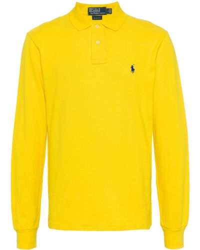 Polo Ralph Lauren Polo Pony Cotton Polo Shirt - Yellow