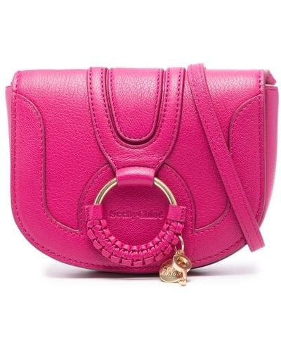 See By Chloé Mini Hana Leather Shoulder Bag - Pink
