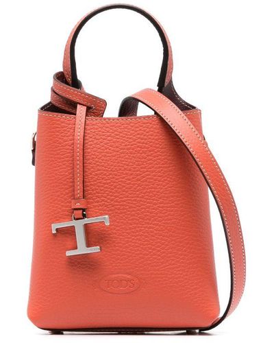 Tod's Micro Leather Mini Bag - Red
