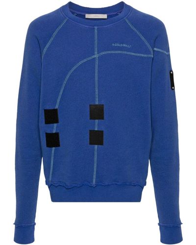 A_COLD_WALL* Intersect Sweatshirt mit Nahtdetail - Blau