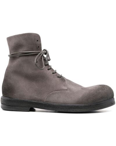 Marsèll Calf Leather Lace-up Boots - Brown