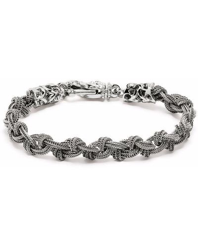 Emanuele Bicocchi Braided Knot Bracelet - Metallic