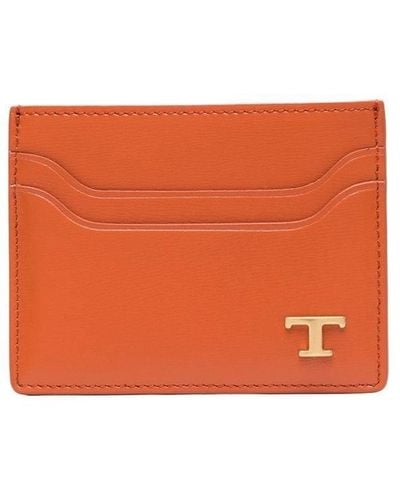 Tod's Logo-plaque Cardholder - Orange