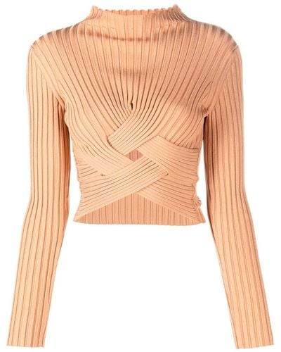 Stella McCartney Cut-out Knitted Sweater - Orange