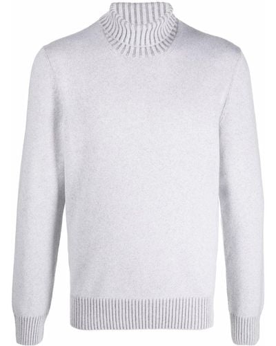Fileria Ribbed Edge Sweater - White
