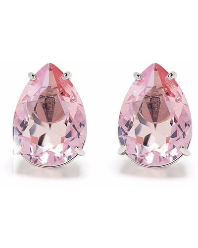 Swarovski Pendientes Gema con apliques - Rosa