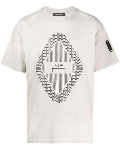 A_COLD_WALL* T-shirt à logo Gradient imprimé - Blanc