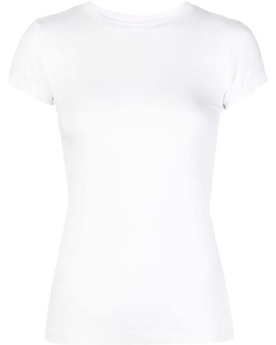 L'Agence Ressi Short Sleeved T-shirt - White