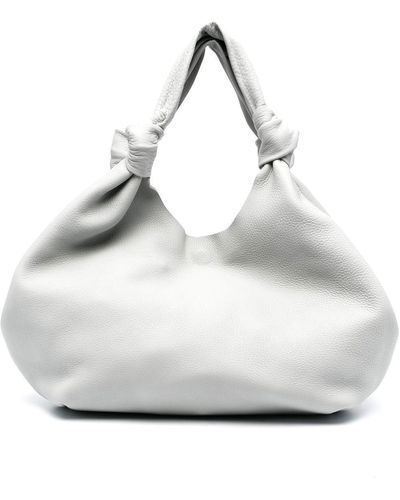 Officine Creative Bolina 16 Leather Tote Bag - Grey