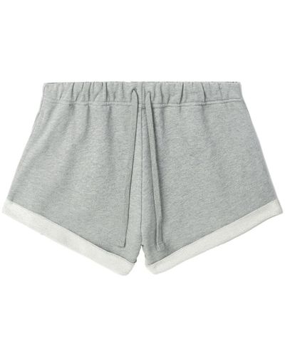 IRO Emmy Organic-cotton Mini Shorts - Grey