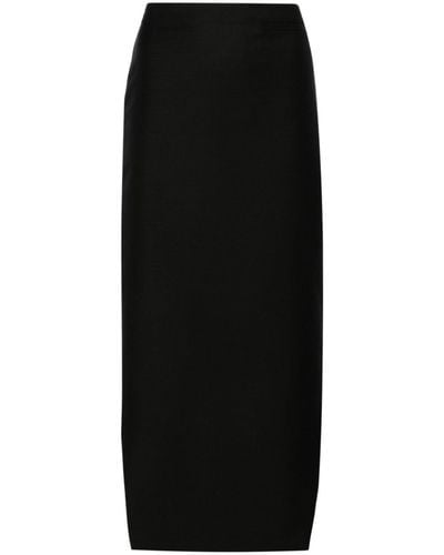 Givenchy Asymmetric Pencil Skirt - Black