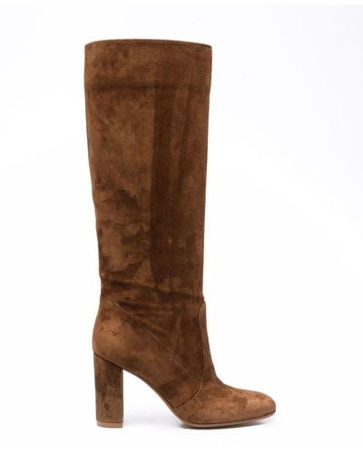 Gianvito Rossi Knee-length Paneled Boots - Brown