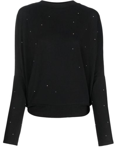 Bimba Y Lola Crystal-embellished T-shirt - Black
