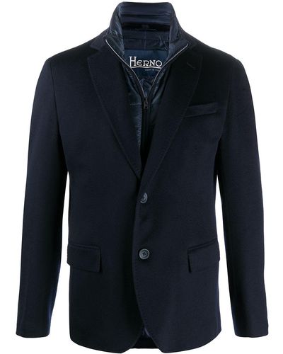 Herno Blazer con panel acolchado - Azul