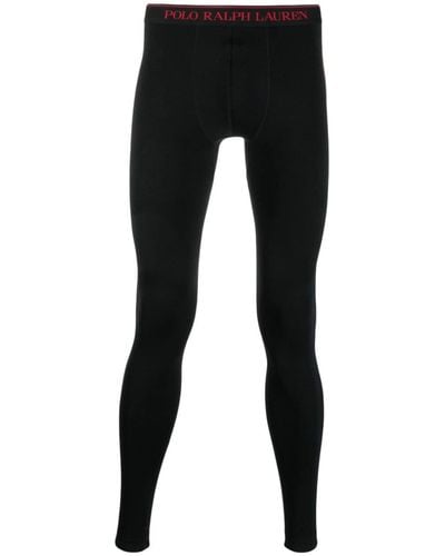 Polo Ralph Lauren Logo-waistband Stretch-design leggings - Black