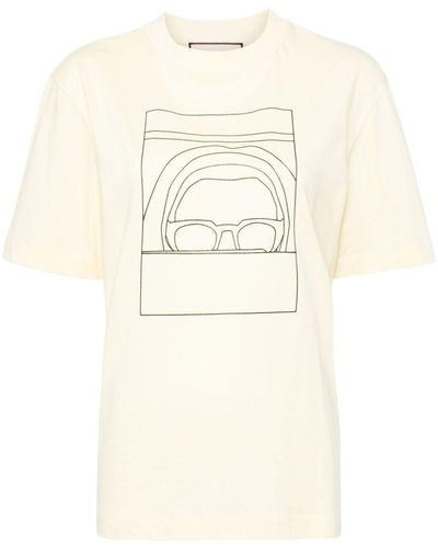 Plan C Carolina Self Portrait Tシャツ - ナチュラル