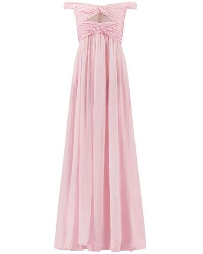 Giambattista Valli Off-shoulder Silk Gown - Pink