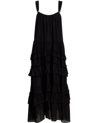 Cinq À Sept Kandra Tiered Cotton Dress - Black