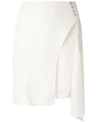 Olympiah Ylang Asymmetric Short Skirt - White