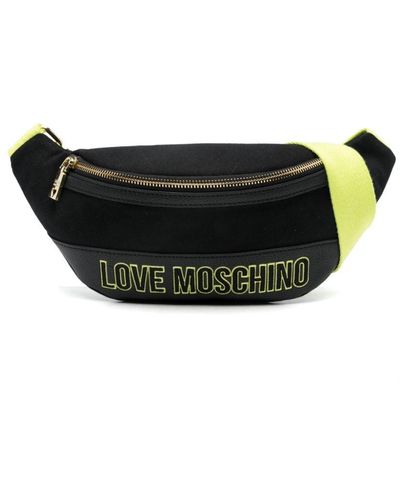 Love Moschino Logo-patch Belt Bag - Black