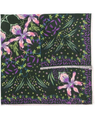Givenchy All-over Floral-print Scarf - Green