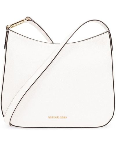MICHAEL Michael Kors Kensington Leather Shoulder Bag - White
