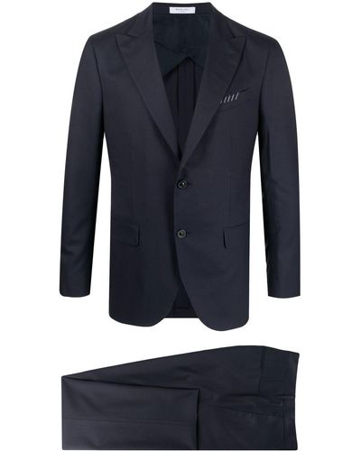 Boglioli Embroidered-detail Classic Suit - Blue