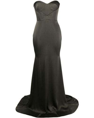 Alex Perry Strapless Floor-length Gown - Black