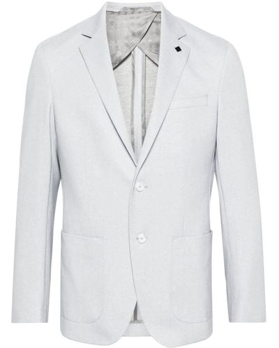 Karl Lagerfeld メランジ シングルジャケット - ホワイト