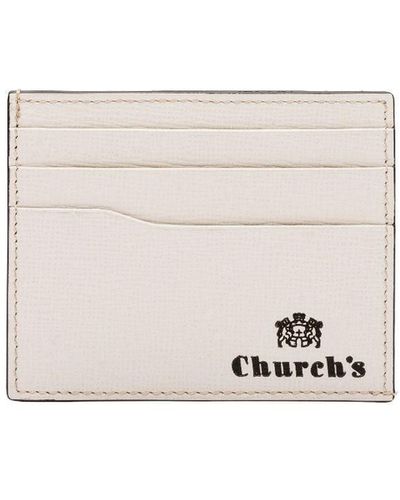 Church's St James Leather Card Holder - White