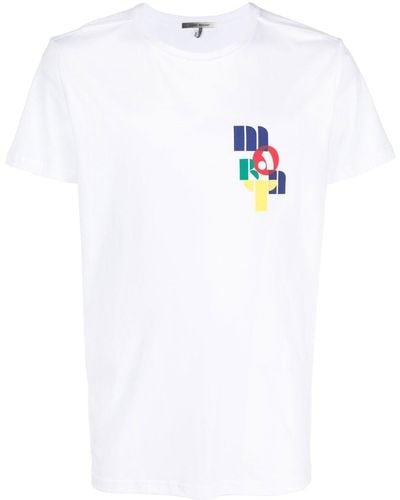 Isabel Marant T-Shirt mit Logo-Print - Weiß