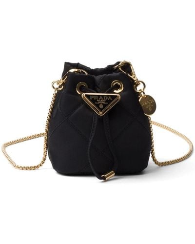 Prada Triangle-logo Re-nylon Mini Bag - Black