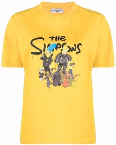 Balenciaga "T-Shirt mit ""The Simpsons""-Print" - Gelb