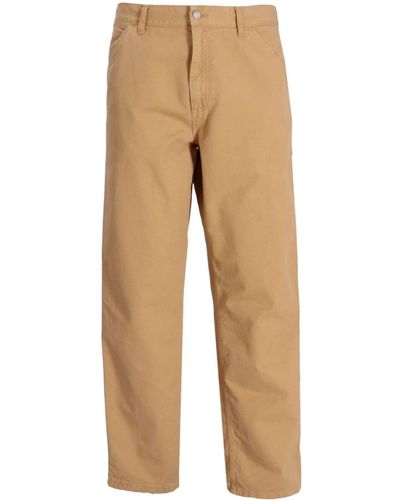 Carhartt Pantalon droit en coton à poches cargo - Neutre