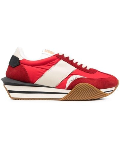 Tom Ford James Sneakers - Red