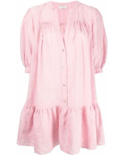 Sandro Button-up Shirt Dress - Pink
