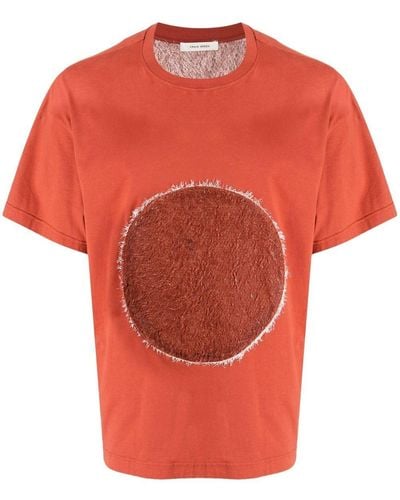 Craig Green T-shirt à col rond - Rouge