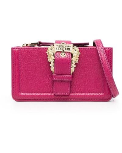 Versace Buckle-embellished Wallet-on-chain - Pink